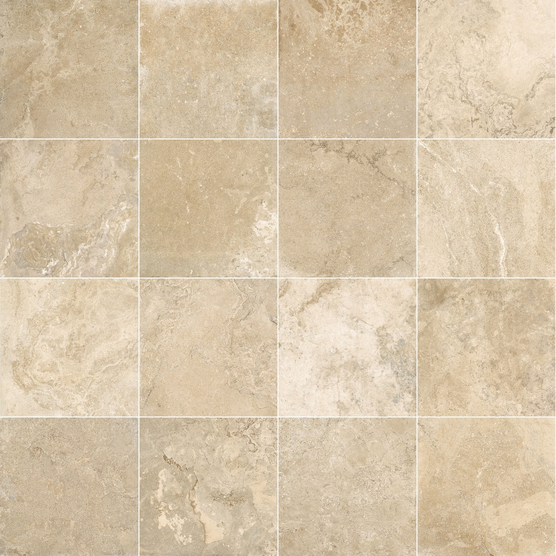 Travertino Lux Ivory Matt 600x600