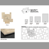 Travertino Lux Ivory Matt French Pattern