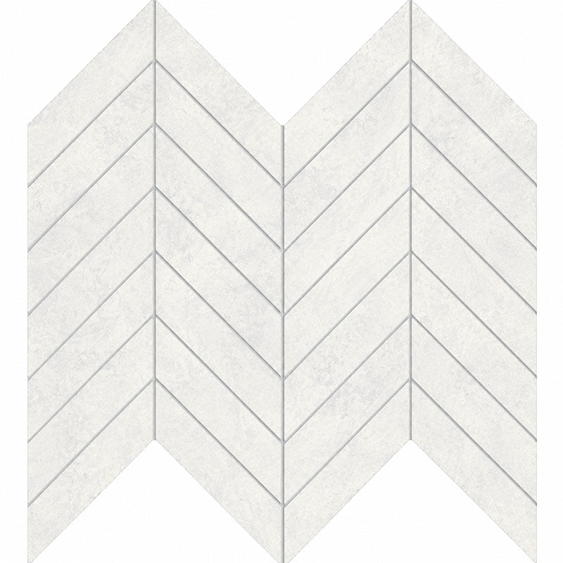 Tundra White Chevron 22x98mm Mosaic Matt Smooth Grip