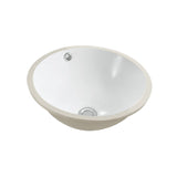Ceramic Basin Series Under Counter Gloss White 385x385x185mm