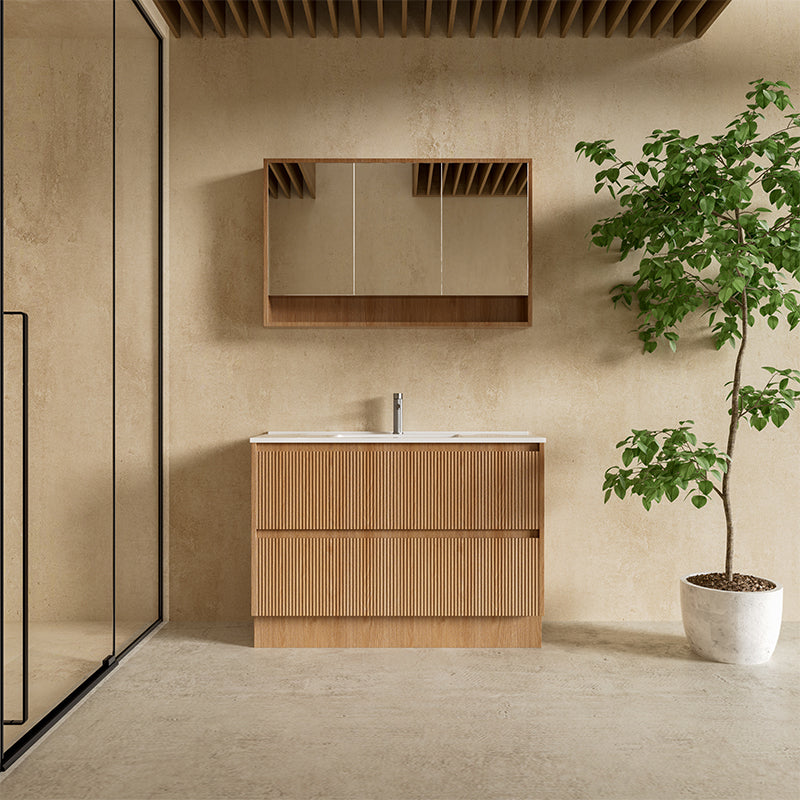 BONDI 1200 Floor Standing Vanity with Ceramic Top 1180x450x850mm