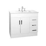 NOVO 900 Solid Door Vanity with Ceramic Top 880x860x450mm