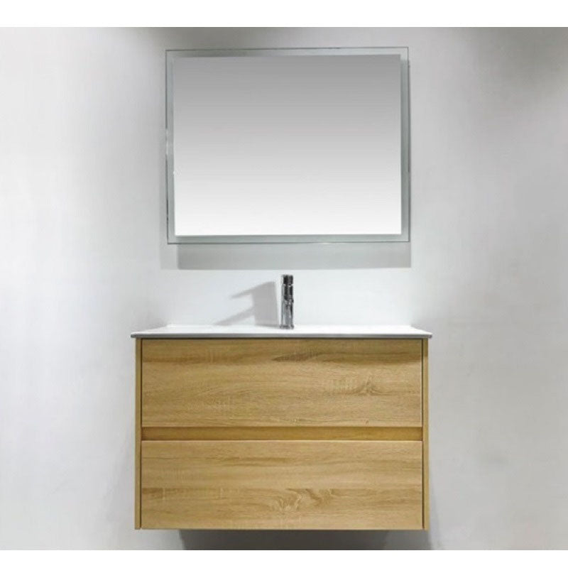 NUTRO 750 Wall Hung Vanity with Ceramic Top 740x580x455mm