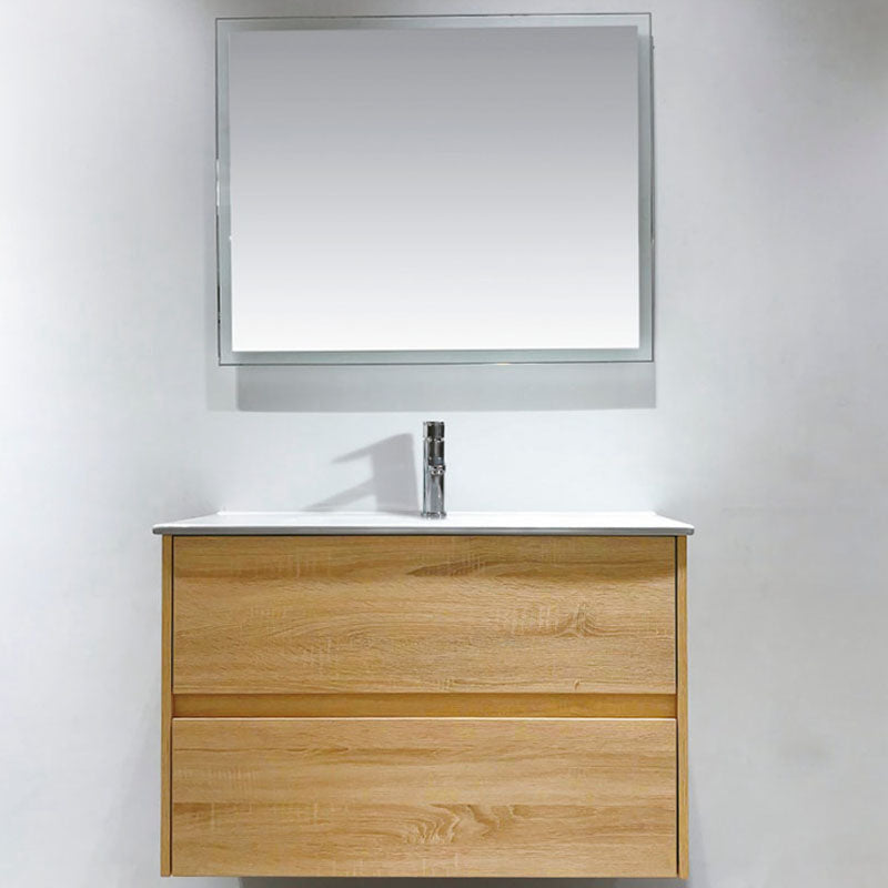 NUTRO 900 Wall Hung Vanity with Ceramic Top 890x580x455mm