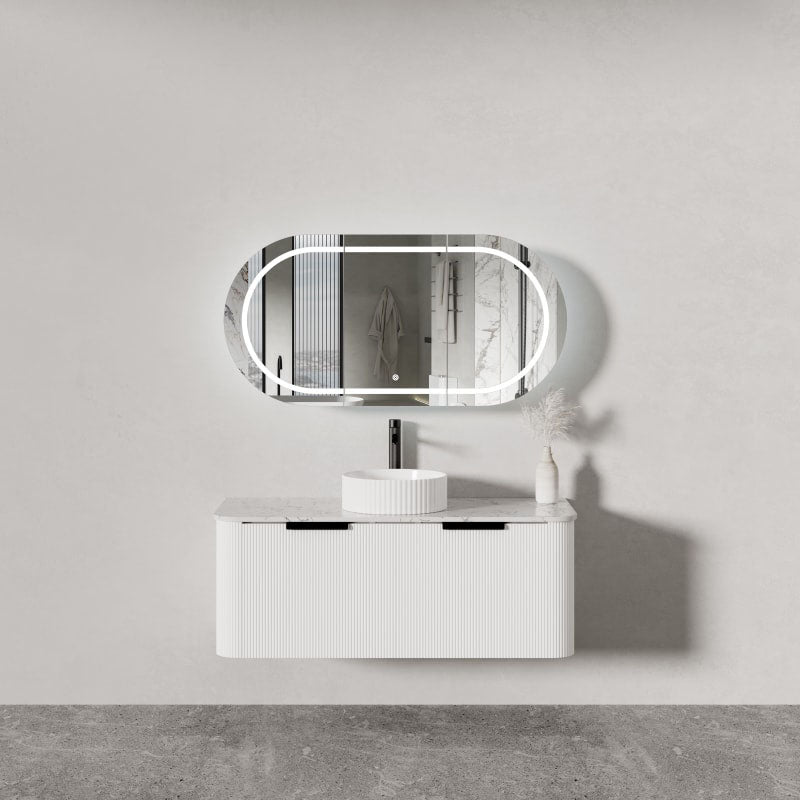 PIAZA 1200 Wall Hung Vanity with Stone Top 1190x500x450mm