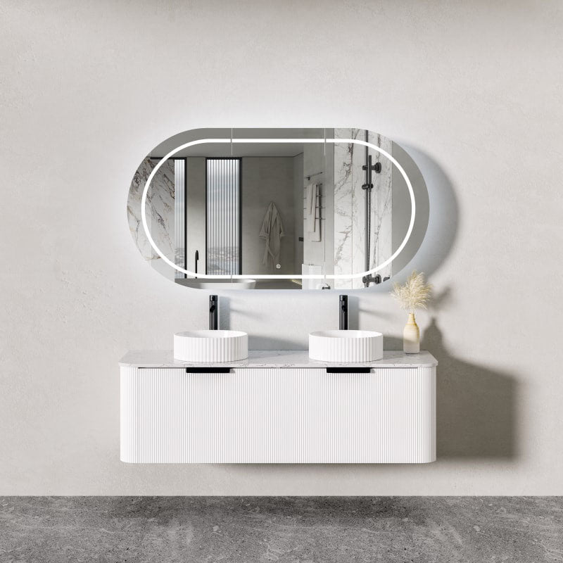 PIAZA 1500 Wall Hung Vanity with Stone Top 1490x500x450mm