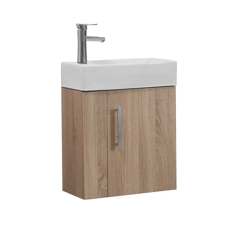 PICCOLO 50 Wall Hung Vanity with Ceramic Top 490x500x240mm