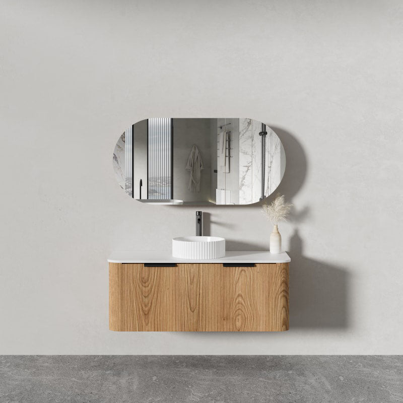 STELLA 1200 Wall Hung Vanity with Stone Top 1190x500x450mm