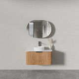 STELLA 900 Wall Hung Vanity with Stone Top 890x500x450mm