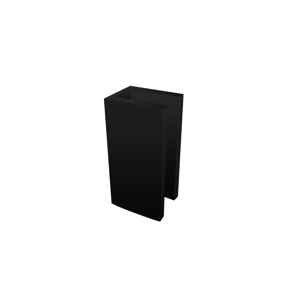 SQUARE WALL BRACKET BLACK