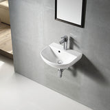 MINTY-II Wall Hung Basin with Brackets 430x360x180mm