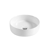 JAMIE Above Counter Basin in Gloss White Finish 355x355x120mm