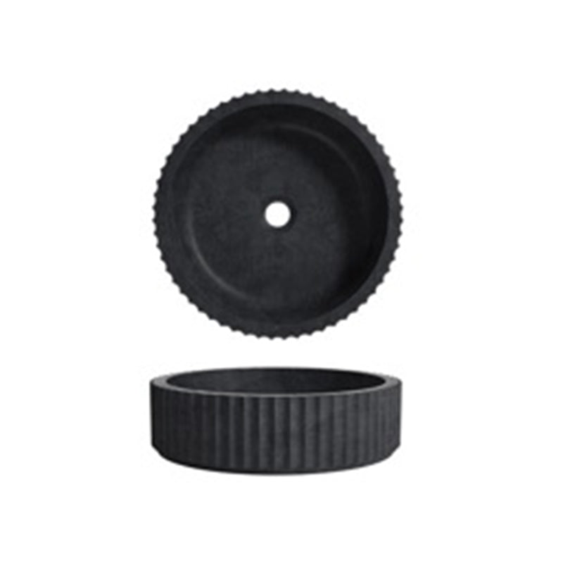 PIAZA Above Counter Basin in Matte Black 400x400x110mm