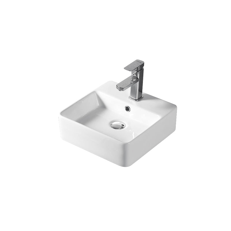 NIKO Above Counter Basin Gloss White 380x380x120mm
