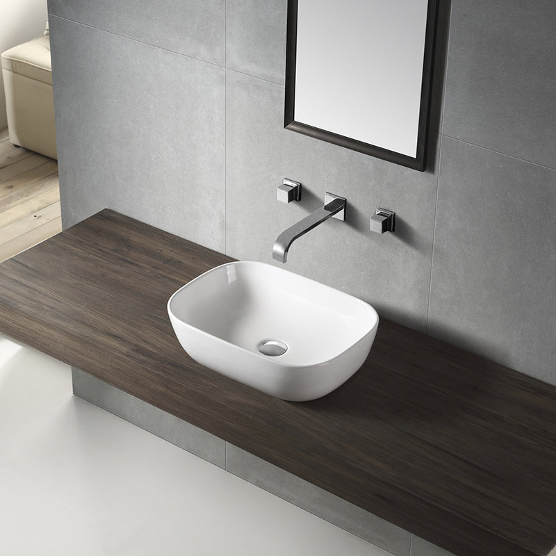LUCERNE Above Counter Basin in Gloss White Finish 460x320x135mm