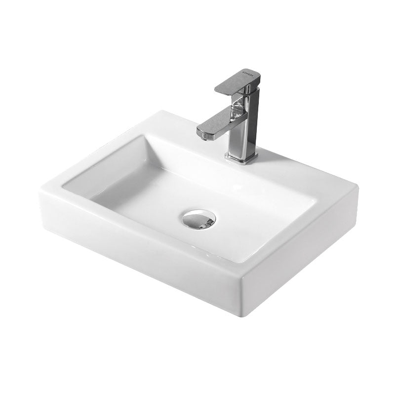 LUCCI Above Counter Basin Gloss White 480x380x100mm