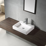 LUCCI Above Counter Basin Gloss White 480x380x100mm