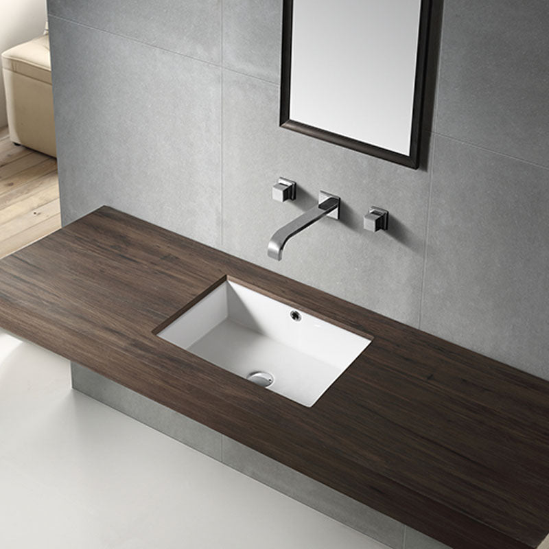 QUBI-II 500 Under Counter Basin Gloss White 500x350x180mm