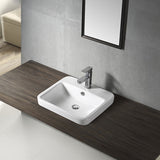 COCO Half Insert Basin Gloss White 510x440x160mm