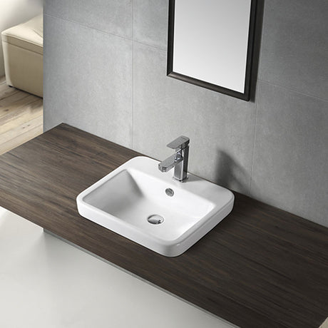COCO Half Insert Basin Gloss White 510x440x160mm