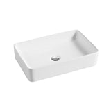 DIOR-II Above Counter Basin in Matte White Finish 505x340x110mm