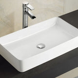 DIOR-II Above Counter Basin in Matte White Finish 505x340x110mm