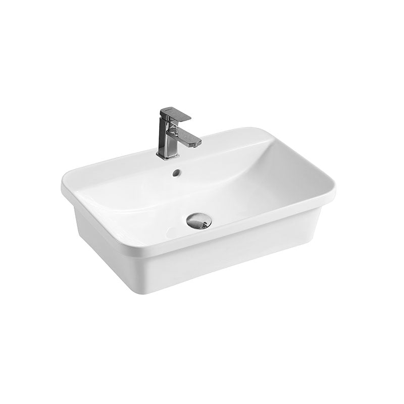 VENICE Half Insert Basin Gloss White 500x400x160mm