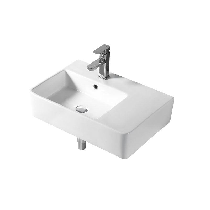 URBANO Wall Hung Basin with Brackets - LHB 615x420x160mm