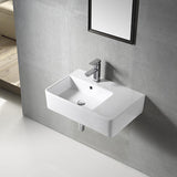 URBANO Wall Hung Basin with Brackets - LHB 615x420x160mm