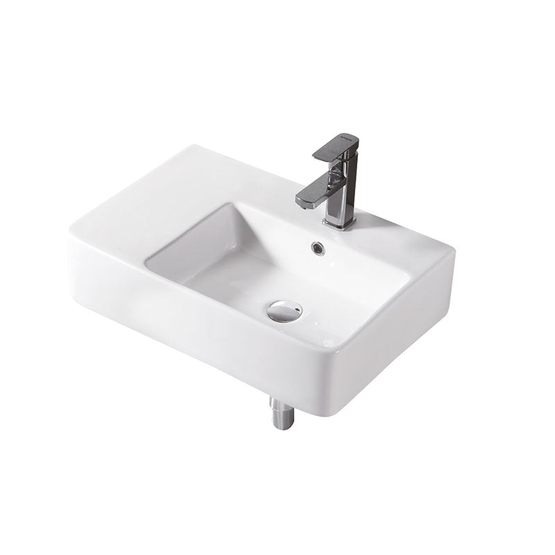 URBANO Wall Hung Basin with Brackets - RHB 615x420x160mm