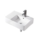 URBANO Wall Hung Basin with Brackets - RHB 615x420x160mm
