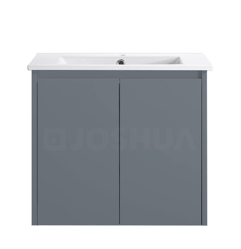 Sierra(Hung) Series Matt Grey Overall 580X355X520mm VANITY SET With Ceramic Slimline Top (UV32)