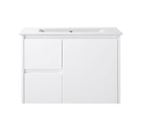 Sierra Series Wall Hung Left Hand Drawer Gloss White 730x355x520mm CABINET ONLY