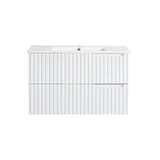 Elena Series Wall Hung Matt White 880x455x540mm CABINET ONLY