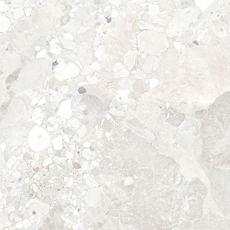 Sassi Stone Terrazzo White Matt 600x600mm