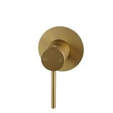 Pentro Brushed Yellow Gold Round Shower Mixer Tap