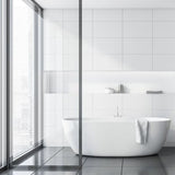White Rectified 300x600 Matt