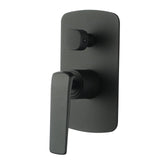 Esperia Matte Black Wall Mixer with Diverter