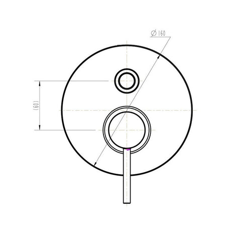 JESS Shower Mixer with Diverter in Matte Black