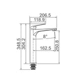 EXON Tower Basin Mixer in Chrome