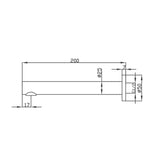 JESS Bath Spout in Brushed Brass