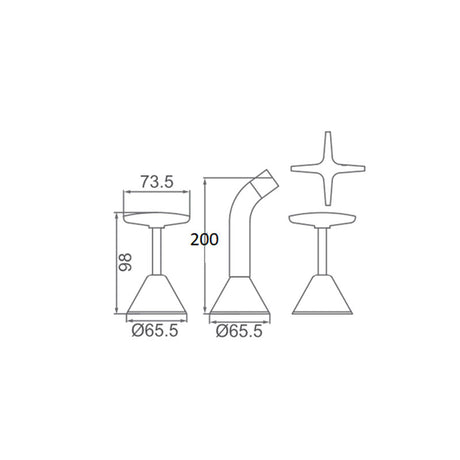 SEASTAR Fixed Bath Set Chrome Finish