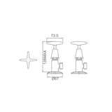 SEASTAR Washing Machine Taps Chrome Finish