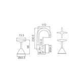 SEASTAR Wall Sink/Laundry Set Chrome Finish