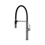 ROMEO Gun Metal Sink Mixer with Black Hose