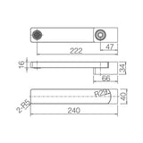 EXON Swivel Bath Spout in Brushed Nickel