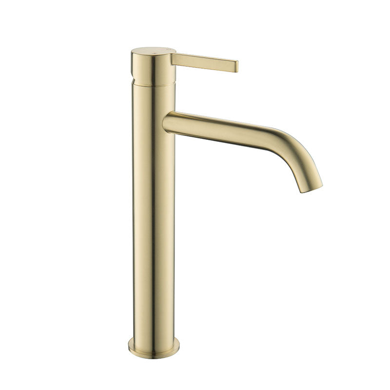 KENZO Tower Basin Mixer in Brushed Brass