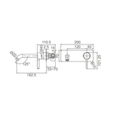 KENZO Basin/Bath Set in Chrome