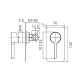 KENZO Shower Mixer in Gun Metal