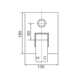 ACQUA BLACK Shower Mixer with Diverter in Matte Black
